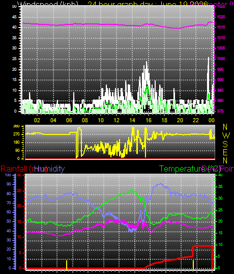 24 Hour Graph for Day 19